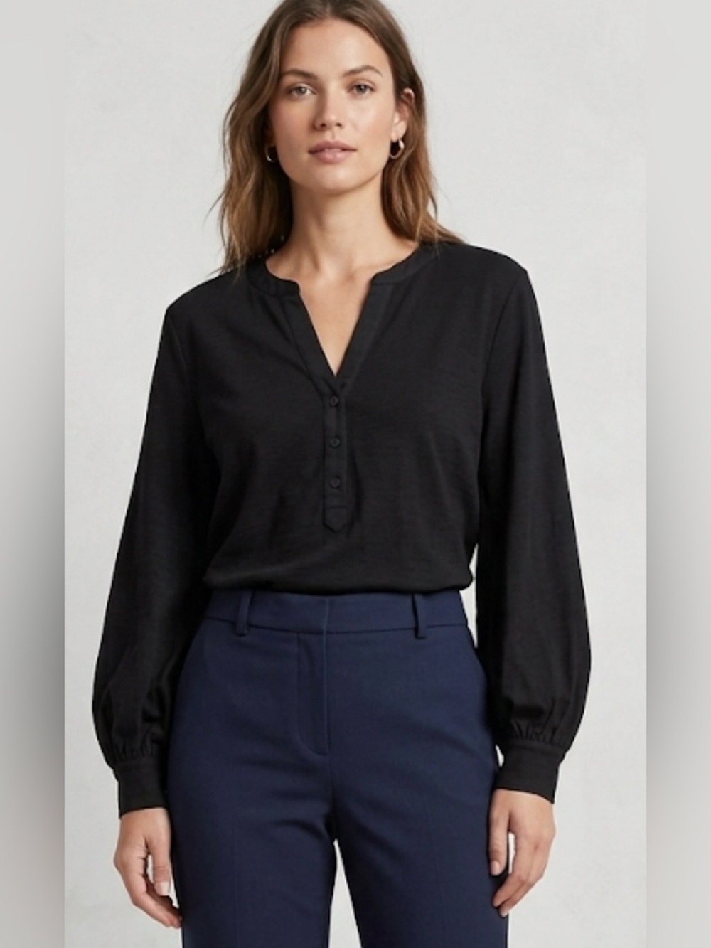 Banana Republic 3/4 Puff Sleeve Top